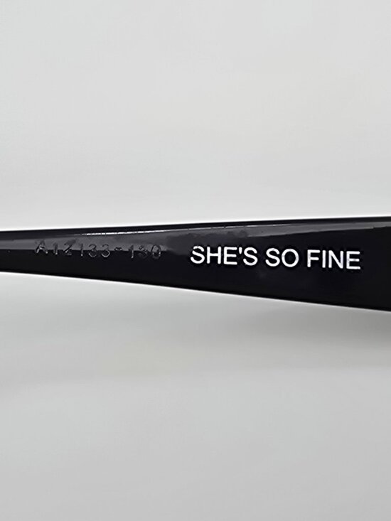 *SOLD*Brighton She’s So Fine Gloss Black Rhinestone Frame Grey Gradient Sunglass - Picture 7 of 16